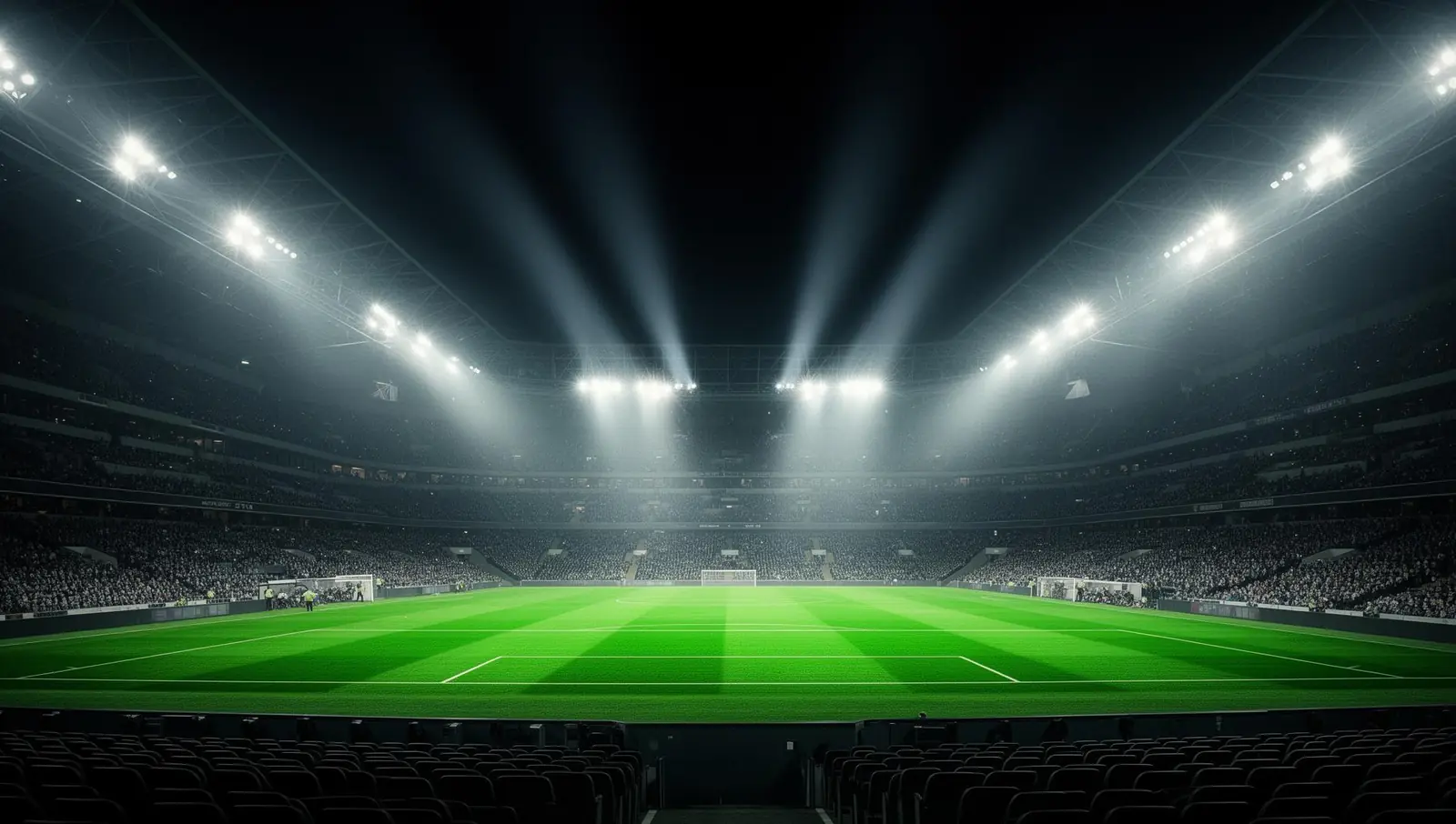 Stadion bei Nacht